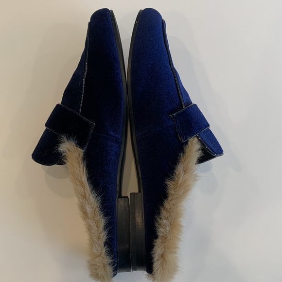 Steve Madden Kaden/Kade01S1 Blue Velvet Mules, 10M - Picture 8 of 14
